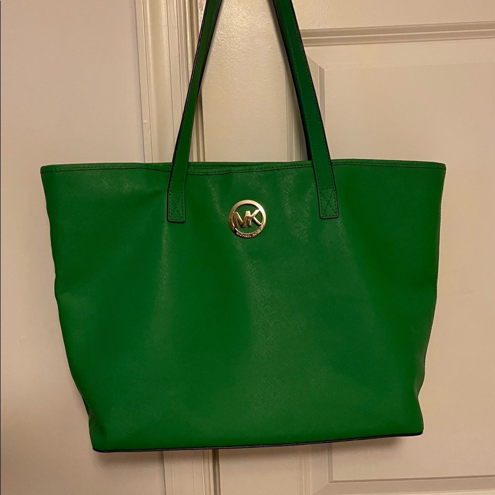 Michael Kors green purse